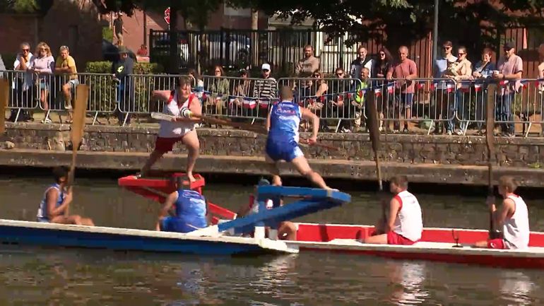 Lobbes a accueilli les championnats de France de joutes nautiques