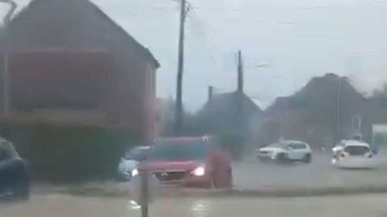 Wallonie picarde : de nombreuses chaussées inondées du côté de Leuze-en-Hainaut, Ath, Péruwelz… après les importantes précipitations