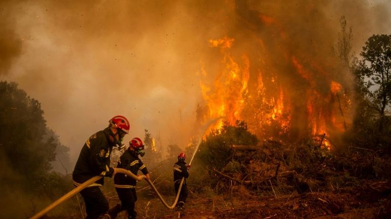 Grèce : Eubée à nouveau frappée par le feu, des quartiers évacués