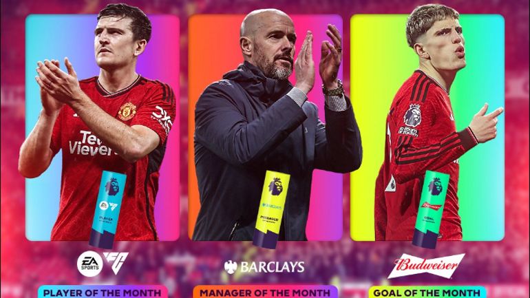 Harry Maguire élu meilleur joueur du mois de novembre en Premier League, Ten Hag meilleur entraîneur
