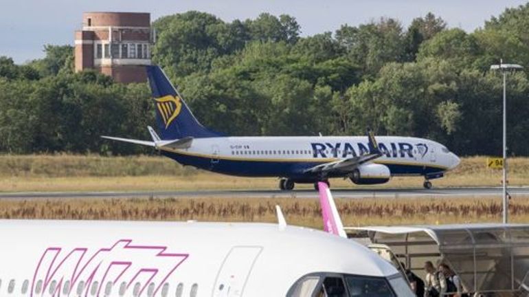 Grève chez Ryanair : la liste des 88 vols annulés lundi et mardi prochains à l'aéroport de Charleroi