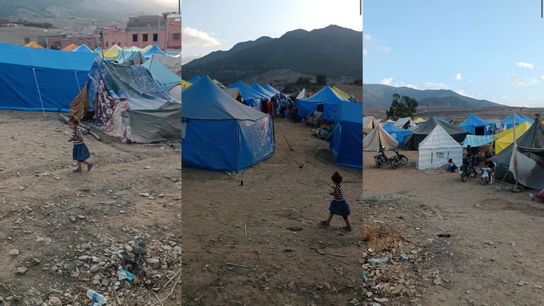 Trois mois après le séisme au Maroc, la vie des habitants sous tente face aux aléas climatiques