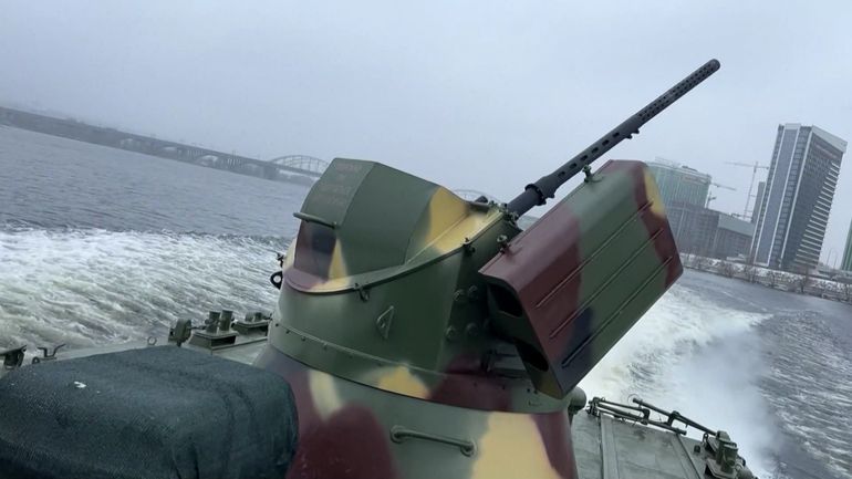 Guerre en Ukraine : un bateau anti-drones pour protéger Kiev