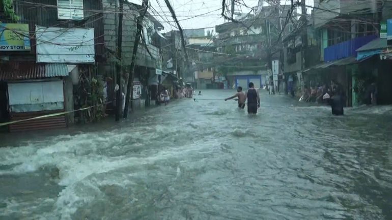 Le nord des Philippines est sous l'eau au passage du typhon Gaemi