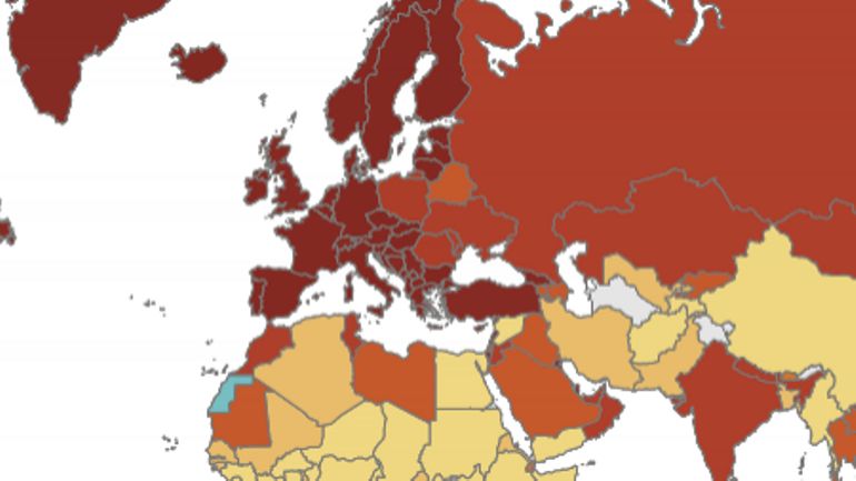 Variant Omicron : envolée de nouveaux cas, l'Europe en rouge foncé sur la carte ECDC