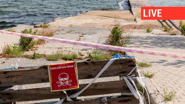 Direct - Guerre en Ukraine : dans la ville portuaire d'Odessa, des plages fermées à cause des mines