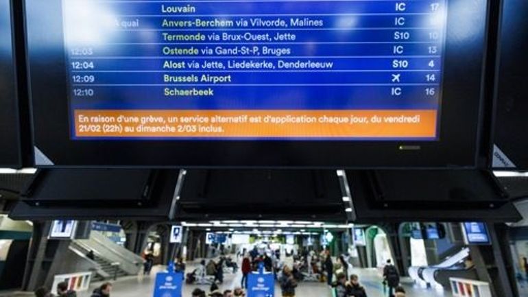 Grève sur le rail : 2 trains IC sur 5 circuleront mardi et 1 train IC sur 2 mercredi