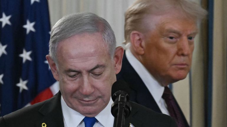 Guerre au Proche-Orient : Netanyahu dit qu'il n'a "pas du tout" accepté un Etat palestinien dans ses discussions avec Trump