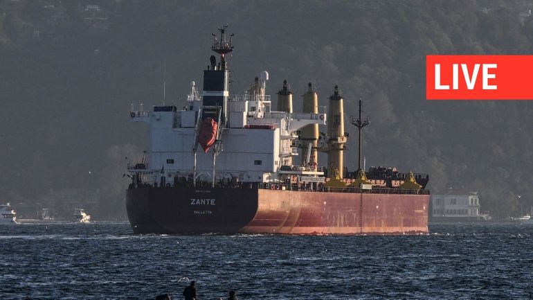 Direct - Guerre en Ukraine : six cargos chargés de céréales ont quitté jeudi matin les ports ukrainiens, selon la Turquie
