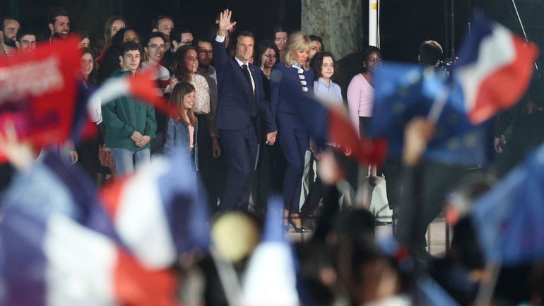 Emmanuel Macron au Champ de Mars : 