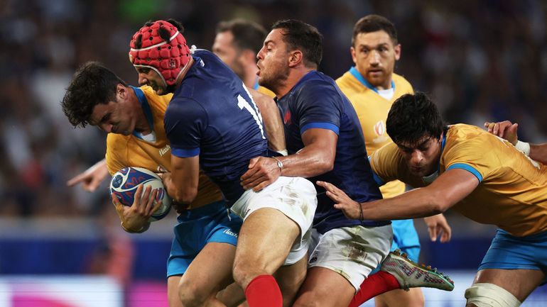 Laborieux mais victorieux : les Bleus viennent difficilement à bout de l'Uruguay au Mondial de Rugby