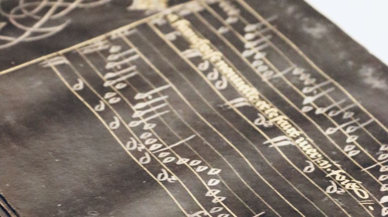 Un rare manuscrit sur parchemin noir, à voir au KBR Museum les 3 et 4 décembre