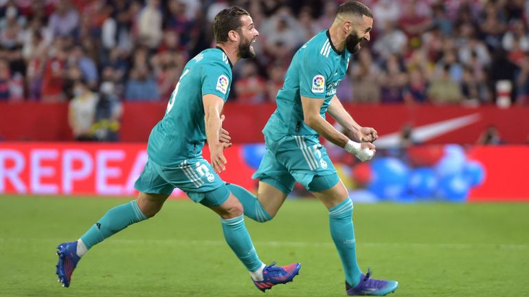 Mené 2-0, le Real Madrid renverse Séville et s’impose grâce à un nouveau but de Benzema