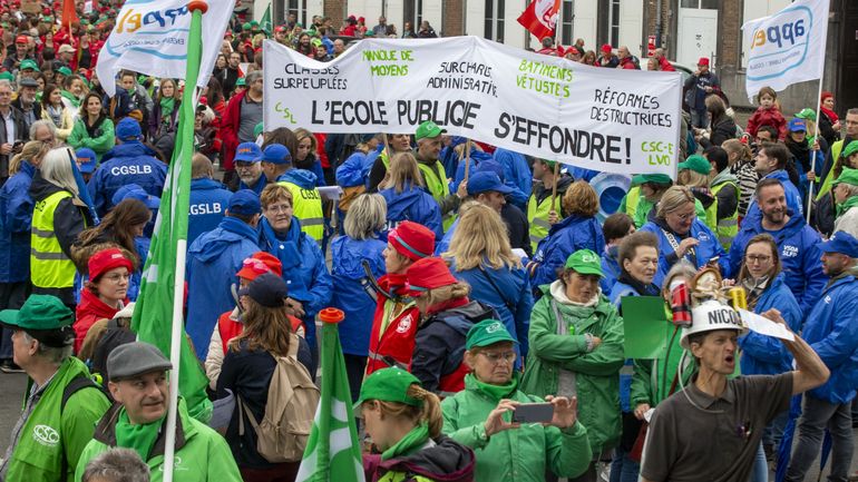 Les enseignants francophones manifesteront à Bruxelles le 23 avril prochain