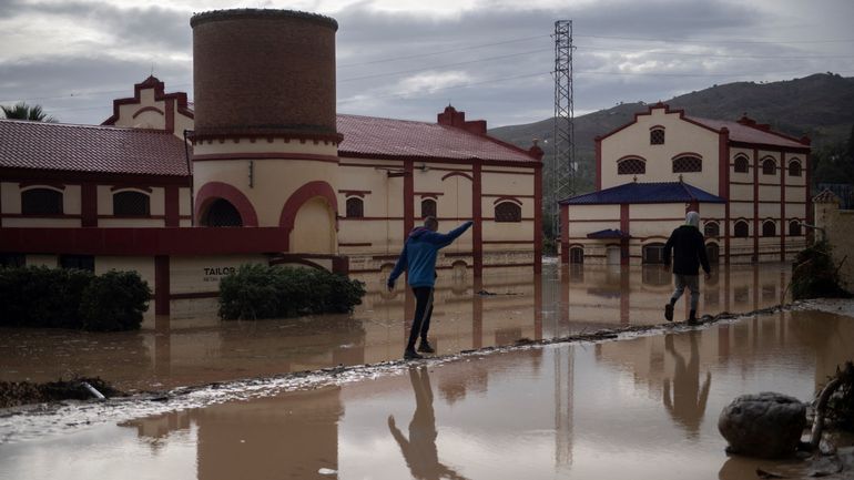 Espagne : de soudaines pluies diluviennes dans le sud causent sept disparus et d'importants dégâts dans les transports