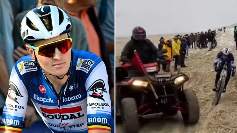 Tim Merlier évite l’accident avec un quad, avant de s’imposer à Bredene