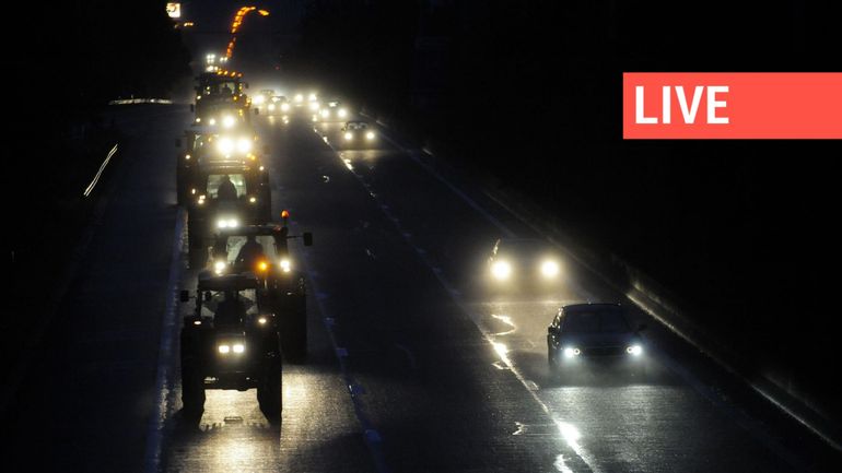 Direct - Manifestation des agriculteurs : plusieurs convois de tracteurs en route vers Bruxelles, des tunnels fermés dans la capitale