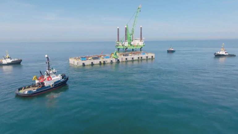 Le gouvernement fédéral suspend une partie du chantier de l'île énergétique Princesse Elisabeth