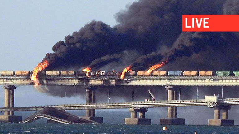 Direct - Guerre en Ukraine : le trafic ferroviaire a aussi repris sur le pont de Crimée