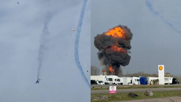 Accident entre deux avions de la patrouille de France, trois personnes 