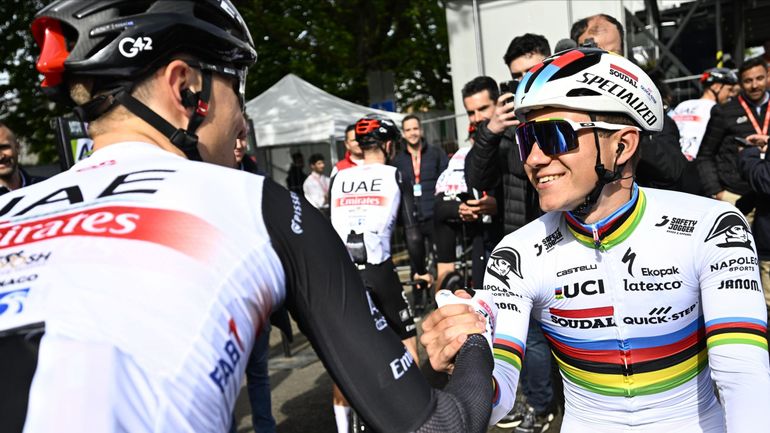Direct commenté et vidéo - Liège-Bastogne-Liège : vers un duel entre Evenepoel et Pogacar ? 11 hommes en tête, dont Meens