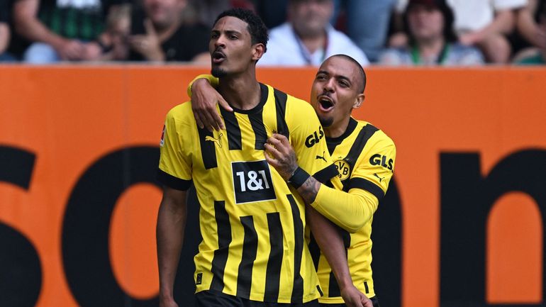 Dortmund bat Augsburg avec un doublé de Haller et s'offre la tête de la Bundesliga à une journée de la fin