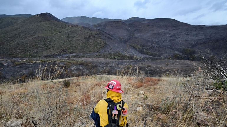 Un important incendie en Californie atténué par les pluies