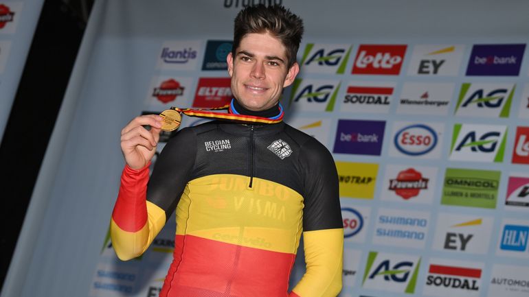 Cyclo-cross : Wout van Aert champion de Belgique pour la 5e fois : "Cinq, c'est un beau chiffre !"