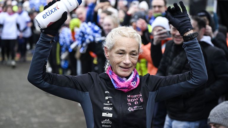 366 marathons en 366 jours : la Belge Hilde Dosogne rentre au Guinness ...
