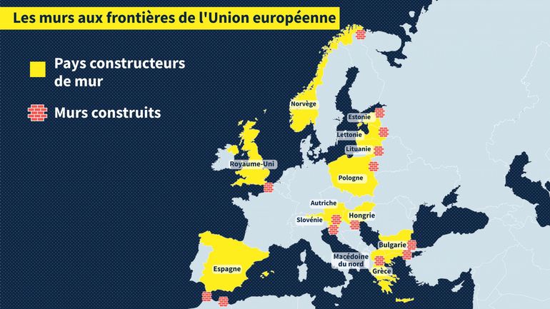 Combien y a-t-il de murs anti-migrants dans l'Union européenne ?