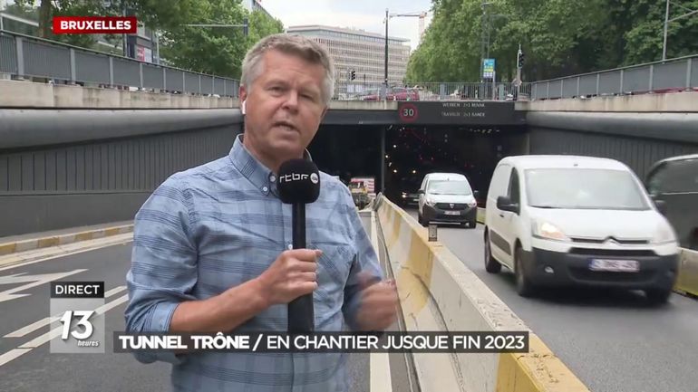 Bruxelles : le tunnel Trône en chantier jusque fin 2023