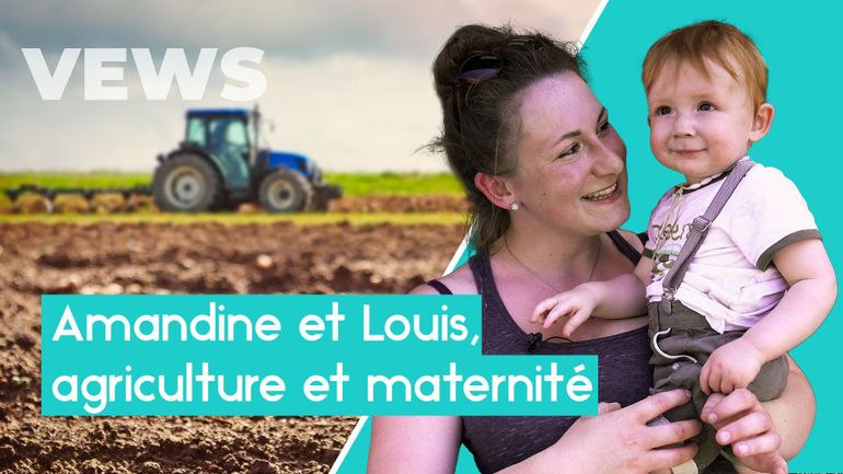 Amandine, la maman agricultrice qui emmène son fils partout avec elle : "Je suis certaine qu'il apprend déjà plein de choses"