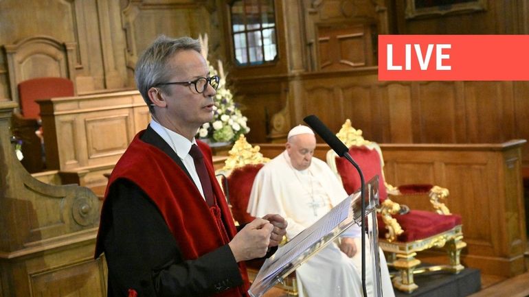 Direct - le Pape en Belgique : 