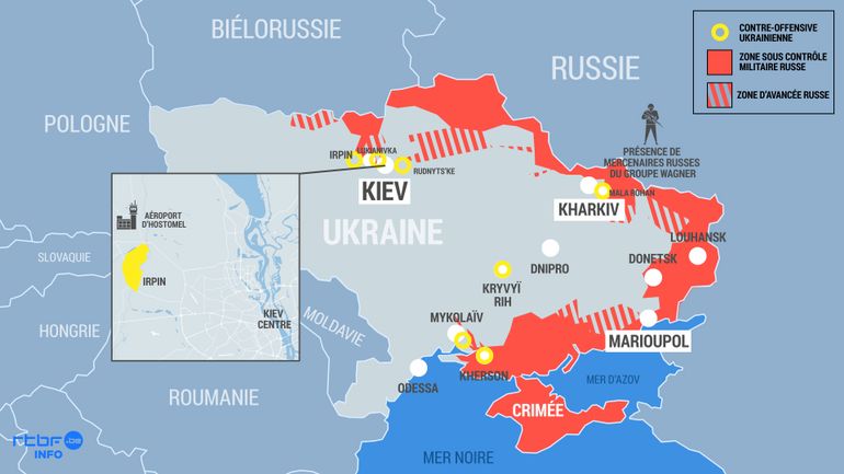 Guerre en Ukraine : la situation sur le terrain, Marioupol toujours assiégée, contre-offensives ukrainiennes