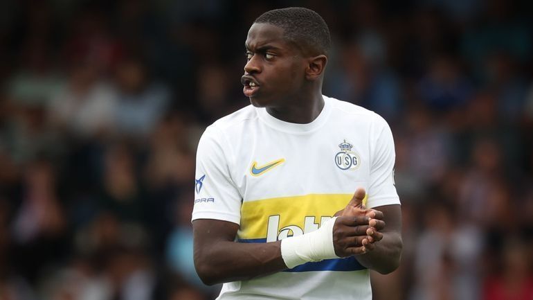 Noah Sadiki après le partage de l’Union au FC Bruges : 