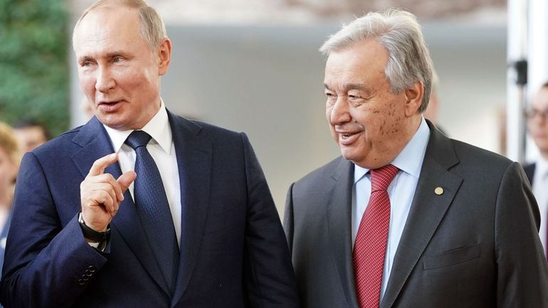 Guerre en Ukraine : le chef de l'ONU reçu par Poutine à Moscou la semaine prochaine
