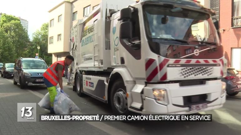 Le premier camion électrique de ramassage des poubelles de Belgique est à Bruxelles