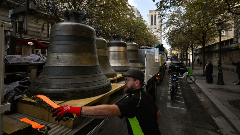 Notre-Dame de Paris retrouve huit de ses cloches à trois mois de sa réouverture