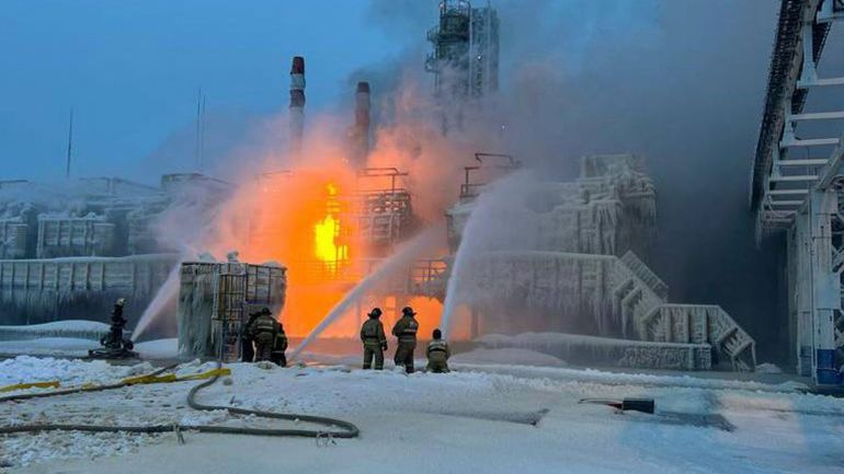Russie : l'incendie dans un terminal gazier provoqué par 