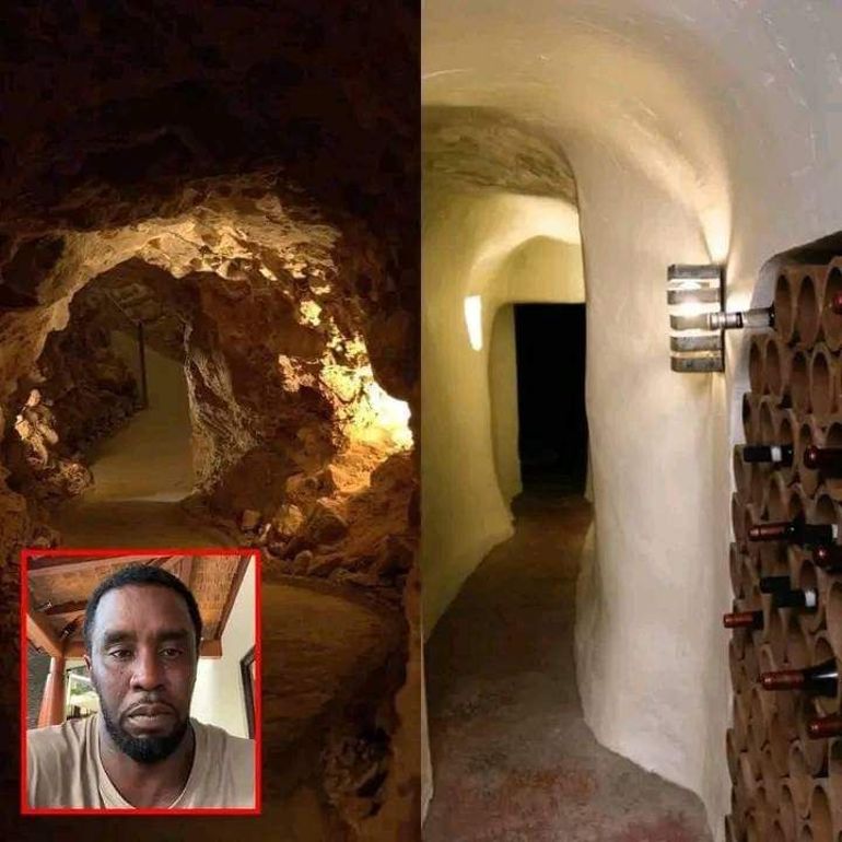 Un montage supposé illustrer le "tunnel dans la maison de Diddy" est un montage de plusieurs images d’archive qui n’ont pas de lien avec le producteur de Hip-Hop.