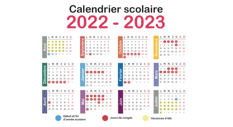 Changement Calendrier Scolaire 2023 Le Nouveau Calendrier Scolaire Définitivement Approuvé, La Prochaine  Rentrée Se Tiendra Le Lundi 29 Août - Rtbf.be
