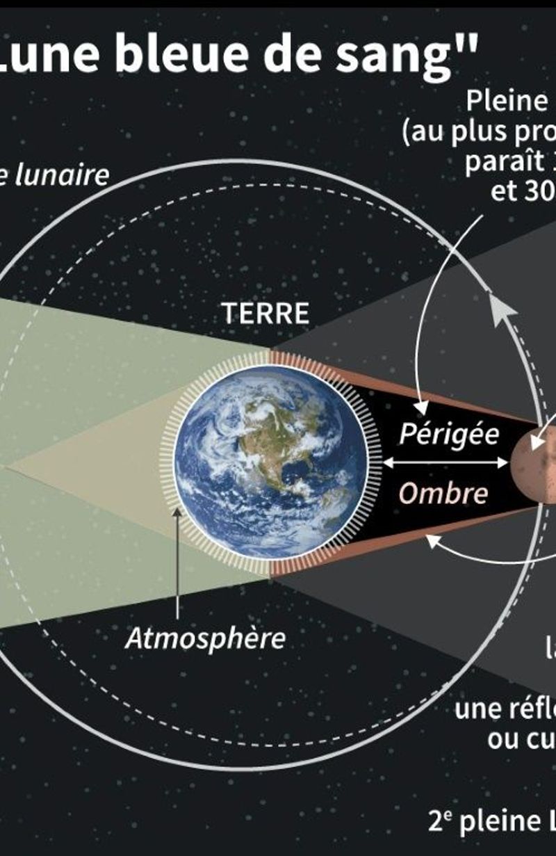 Un spectacle saisissant': découvrez la 'super Lune bleue de sang' en photos et vidéos - RTBF Actus